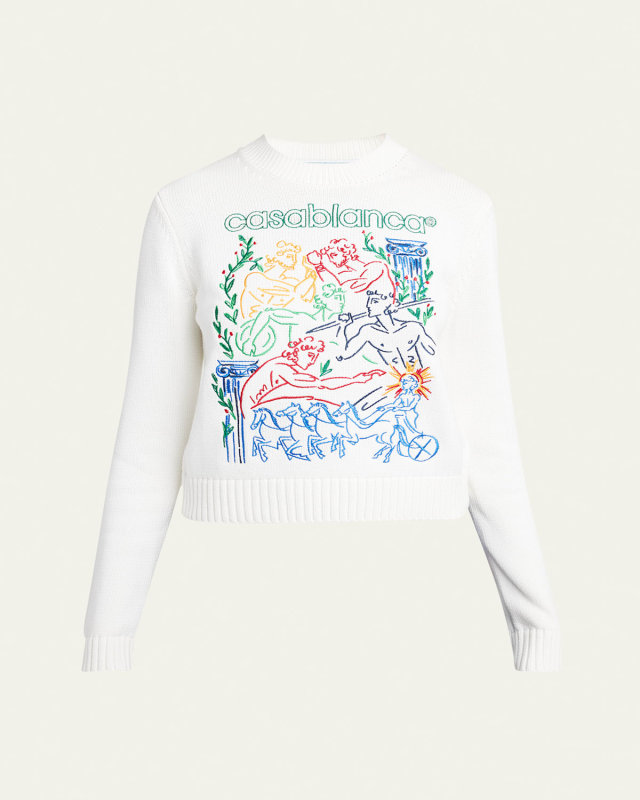 Logo Embroidered Crewneck Sweat